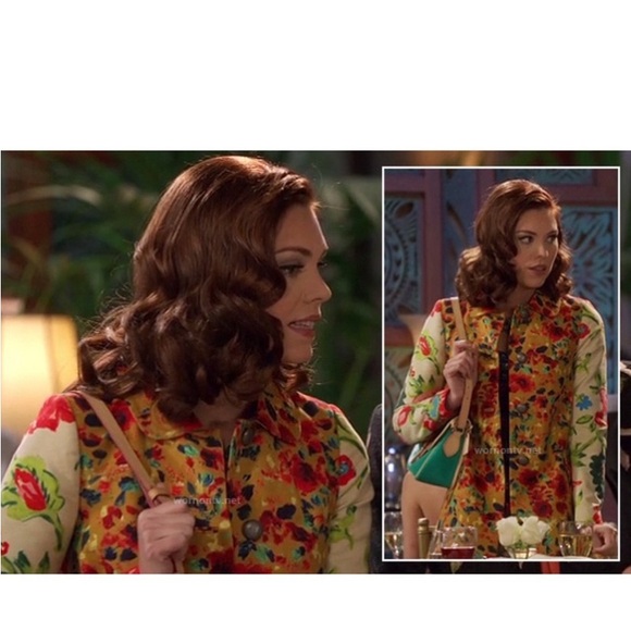 Anthropologie Elevenses Long Button Floral Printed Leopardlily Jacket Coat - Picture 7 of 7